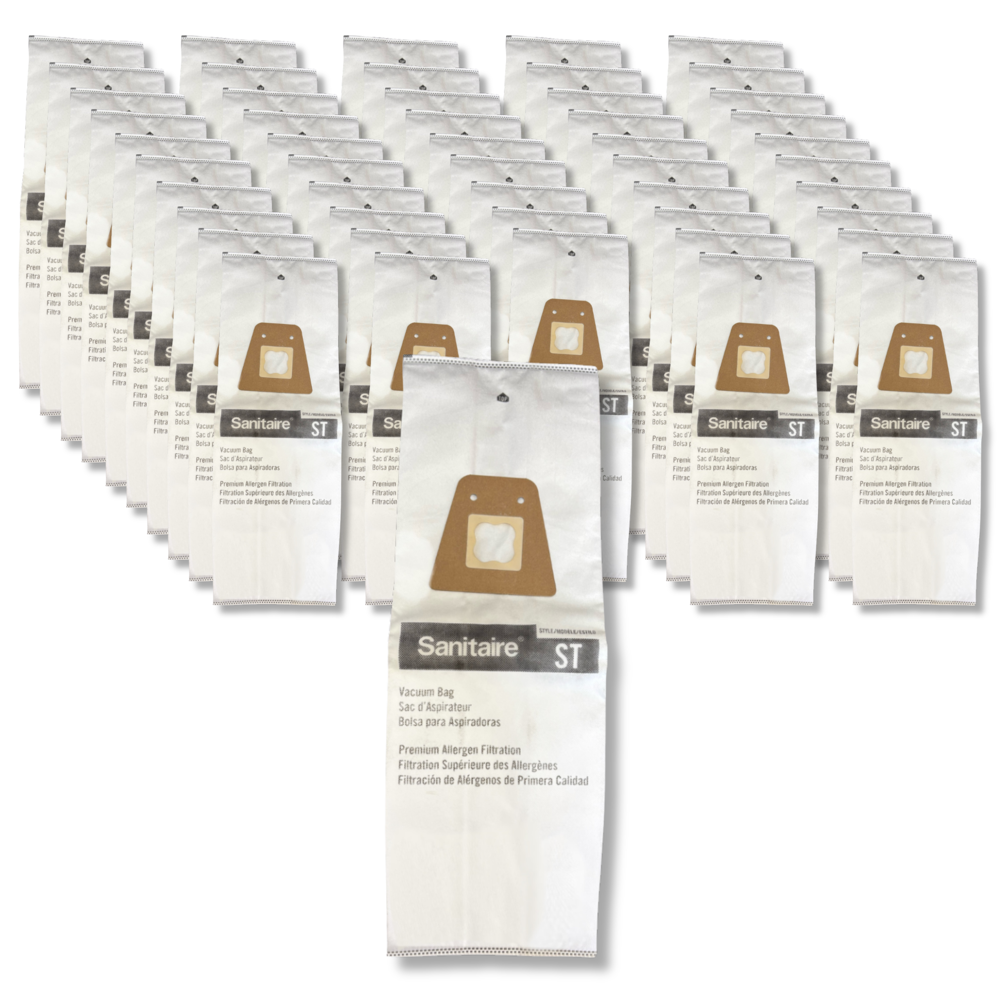 The Better Bundle 50-Pack HEPA Vacuum Bags Compatible with Eureka Sanitaire ST - VacBagsUSA